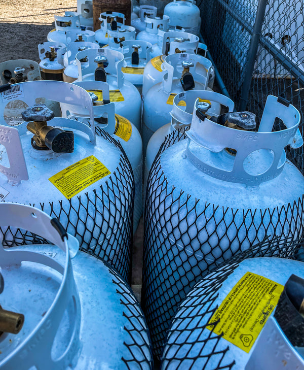 We also have many sized tanks for you to purchase. We can also recertify any older tanks.
