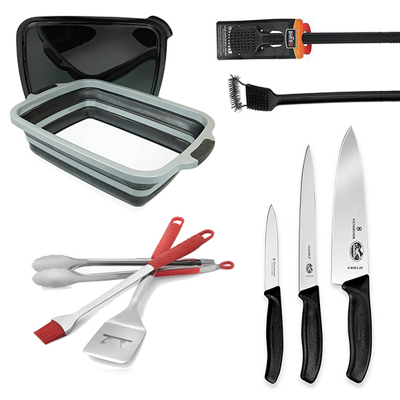With a wide variety of BBQ supplies and accessories you are sure to find exactly what you need here. Tongs, Spatula's, Skewers, cutting boards or gloves. We got you covered.   