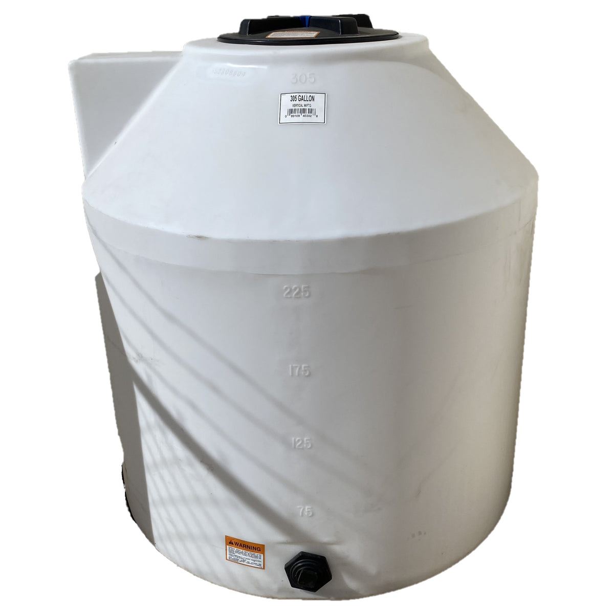 305 Gallon White Vertical Storage Tank – Boyd's Equipment